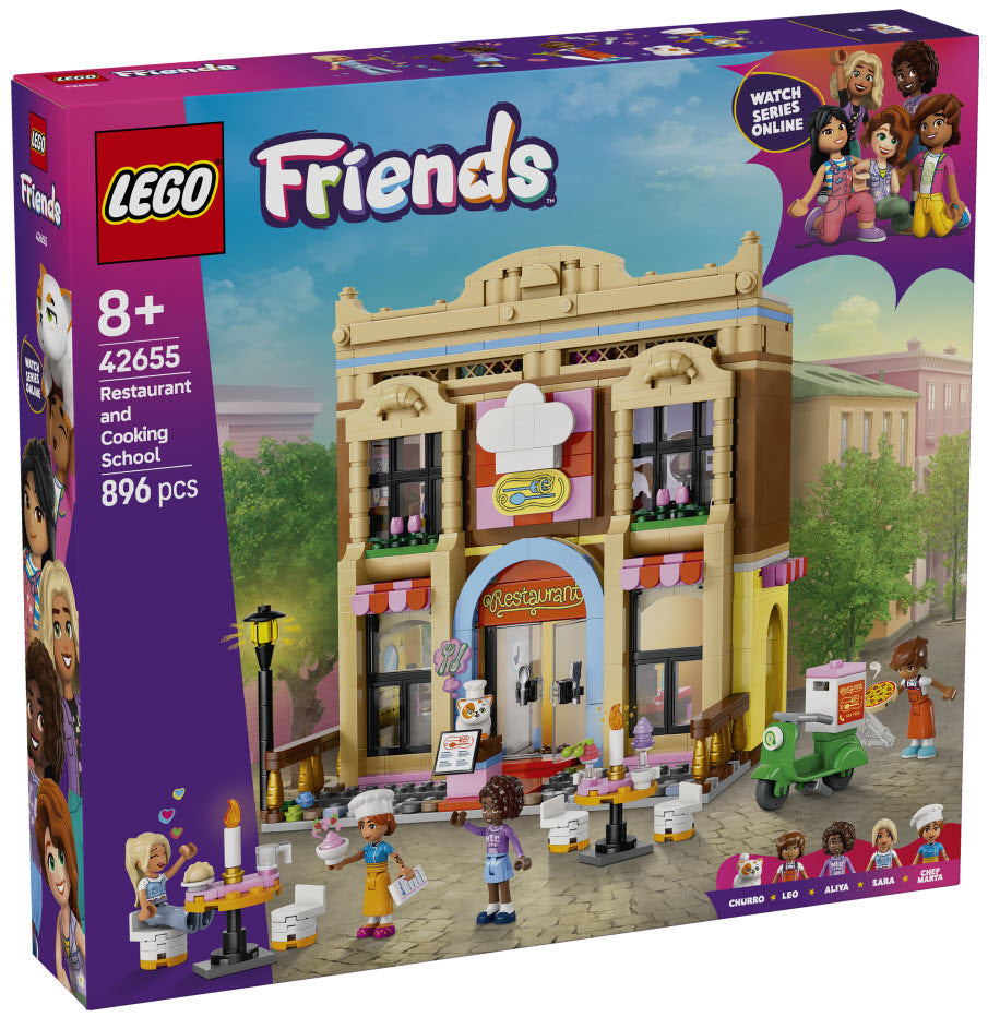 Verpackung: LEGO Friends 42655 Restaurant und Kochschule