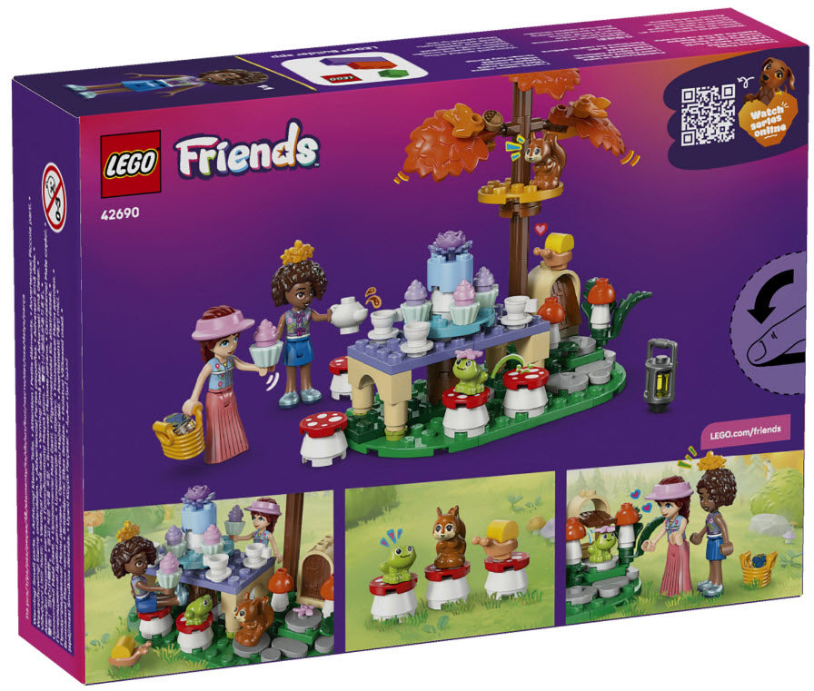 Box Rückseite: LEGO Friends 42690 Teeparty im Wald