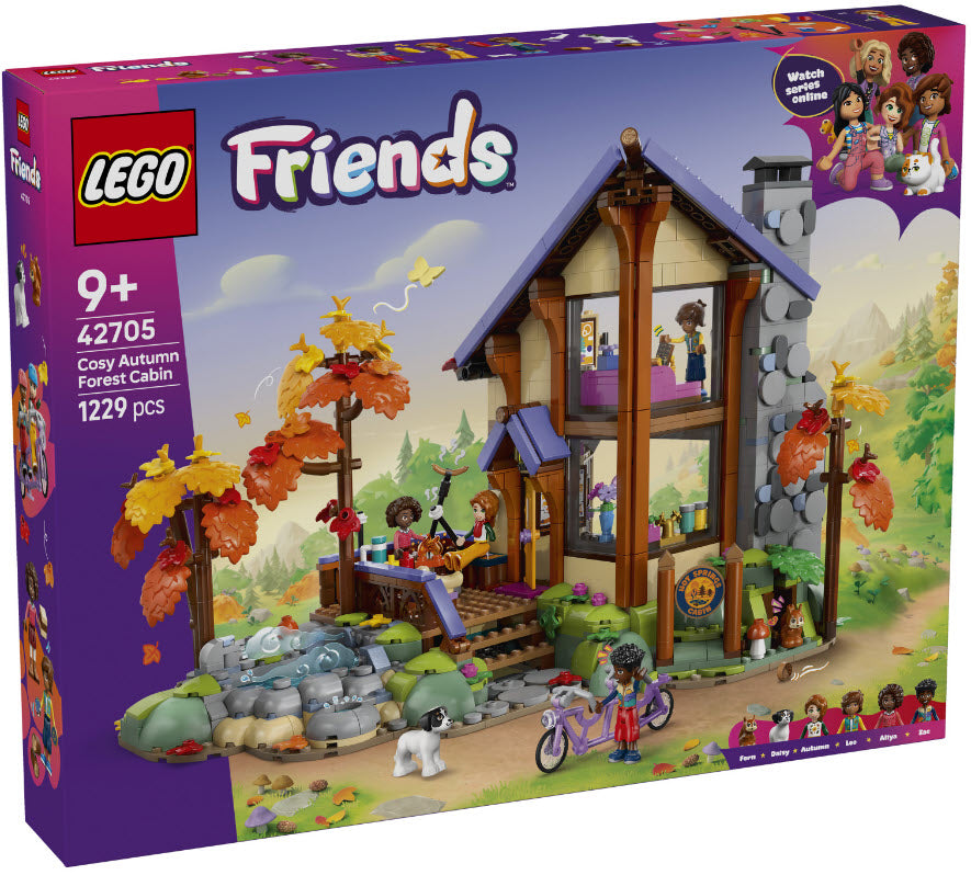 Verpackung: LEGO Friends 42705 Gemütliche Hütte im Herbstwald