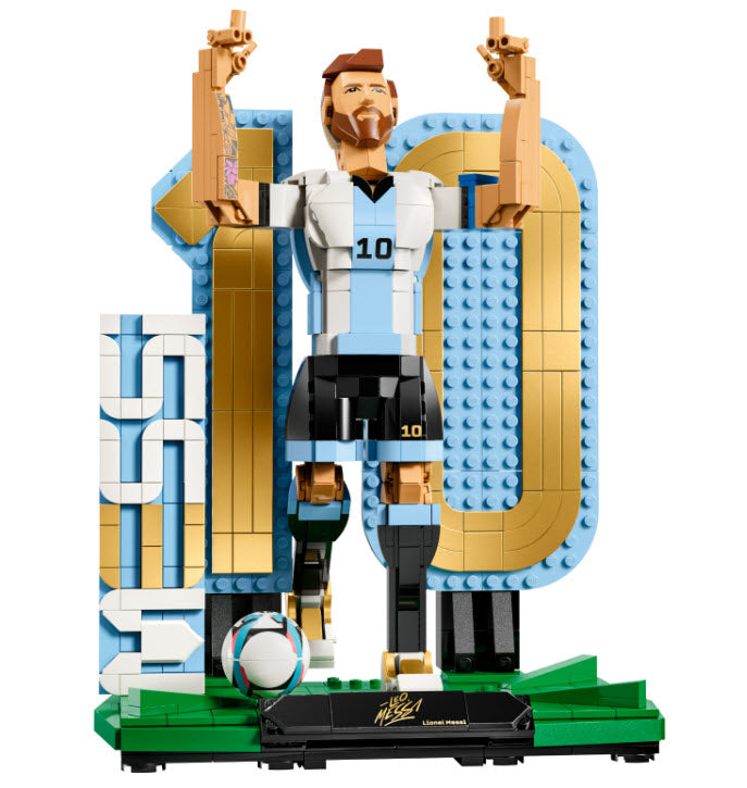 Inhalt: LEGO Editions 43015 Lionel Messi – Fußballlegende