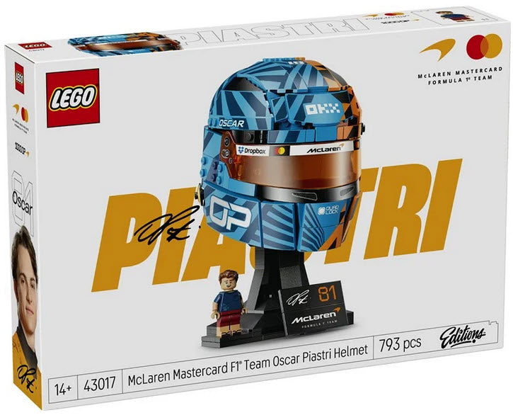 Verpackung: LEGO Editions 43017 McLaren Mastercard F1 Team Oscar Piastri Helm