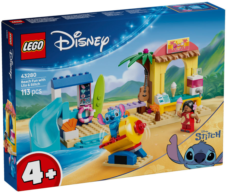 Verpackung: LEGO Disney 43280 Spaß am Strand mit Lilo und Stitch