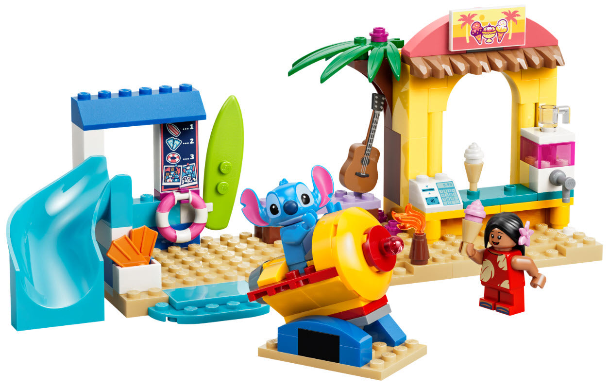 Inhalt: LEGO Disney 43280 Spaß am Strand mit Lilo und Stitch