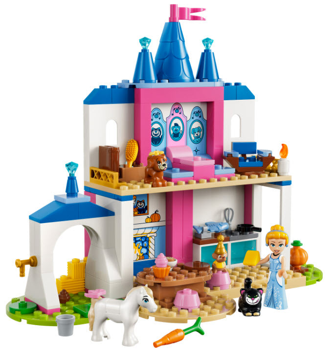 Inhalt: LEGO Disney 43283 Cinderellas Tierpalast