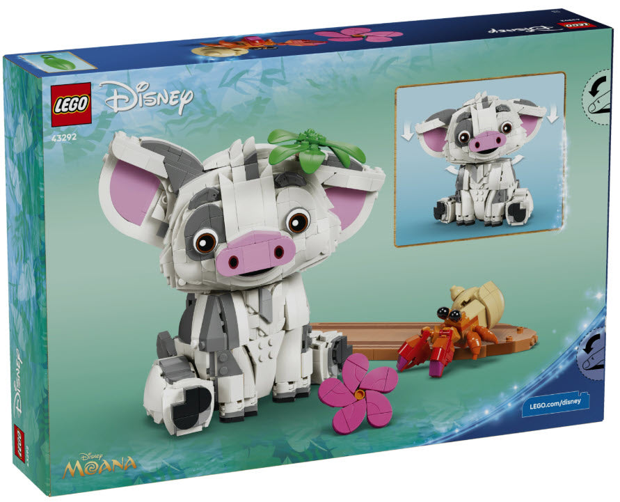 Box Rückseite: LEGO Disney 43292 Pua