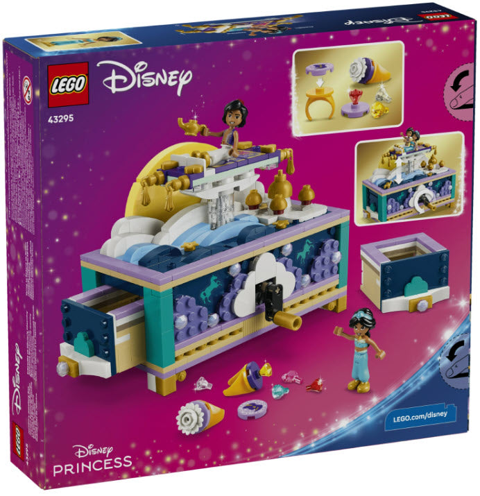 Box Rückseite: LEGO Disney 43295 Jasmins Schmuckkästchen