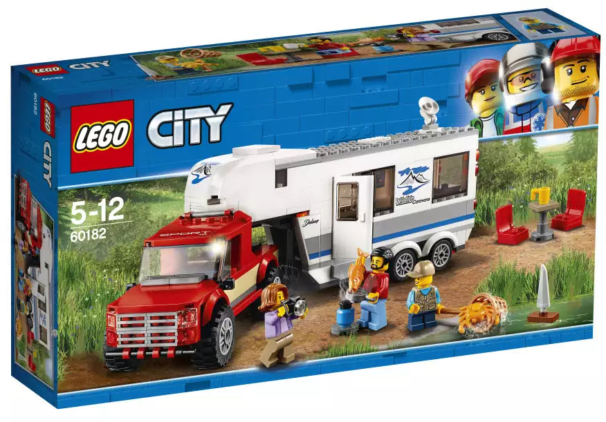 Verpackung: LEGO City 60182 Pickup & Wohnwagen