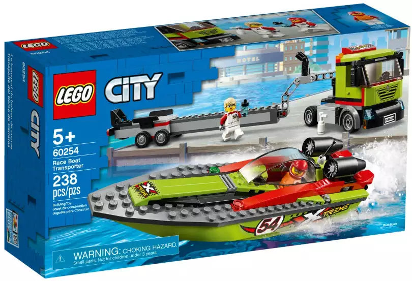 Verpackung: LEGO City 60254 Rennboot-Transporter