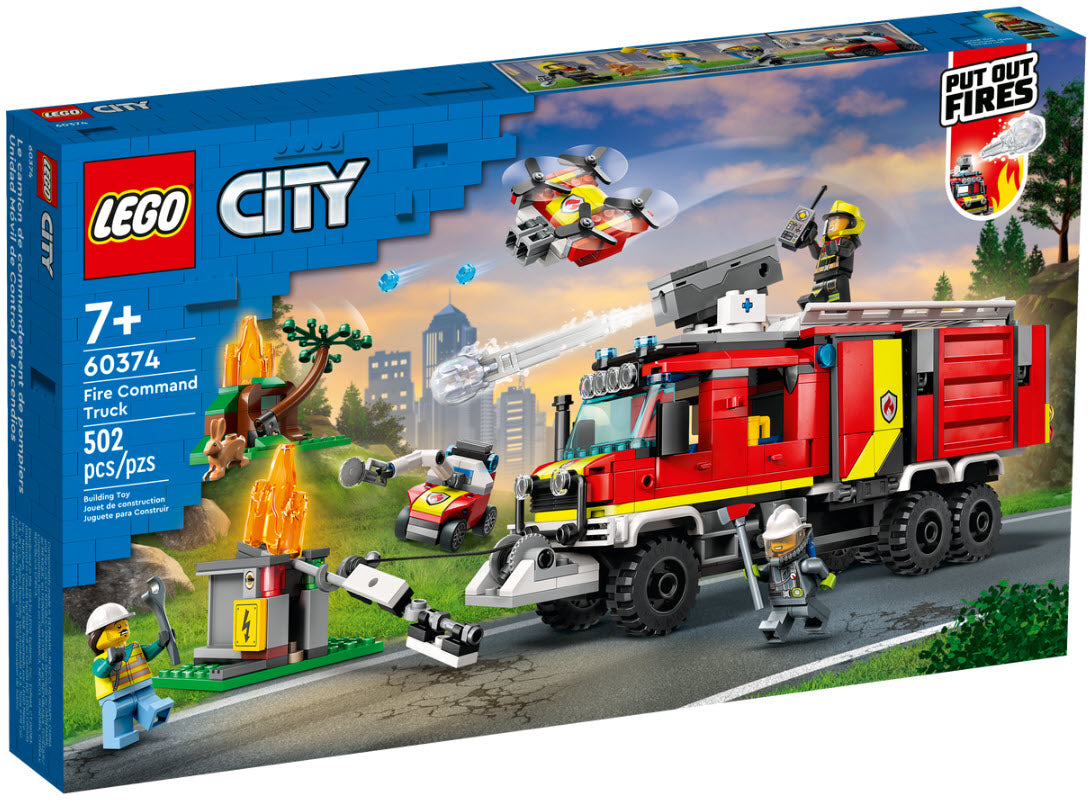 Verpackung: LEGO City 60374 Einsatzleitwagen der Feuerwehr