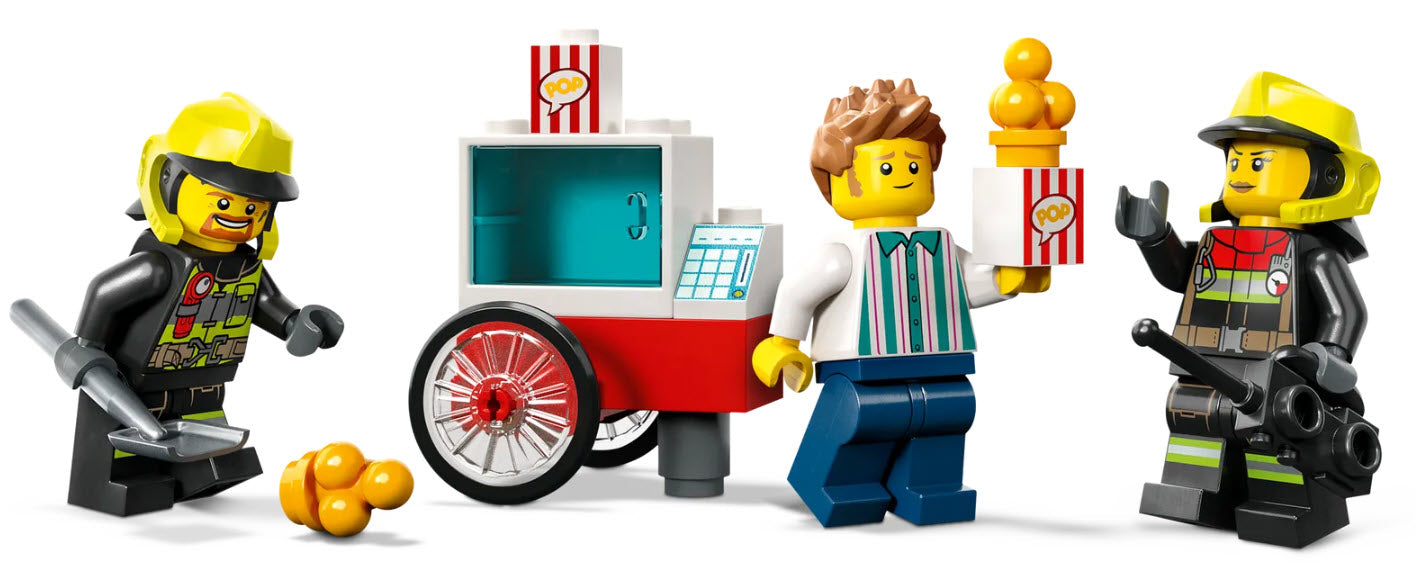 Minifiguren: LEGO City 60375 Feuerwehrstation und Löschauto