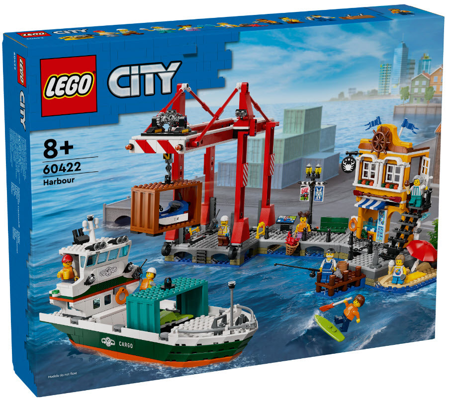 Verpackung: LEGO City 60422 Hafen mit Frachtschiff