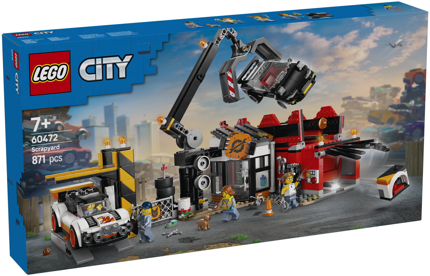 Verpackung: LEGO City 60472 Schrottplatz mit Autos