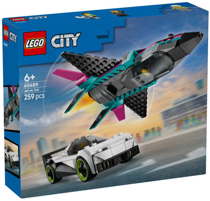 Verpackung: LEGO City 60489 Düsenflieger vs. Rennauto