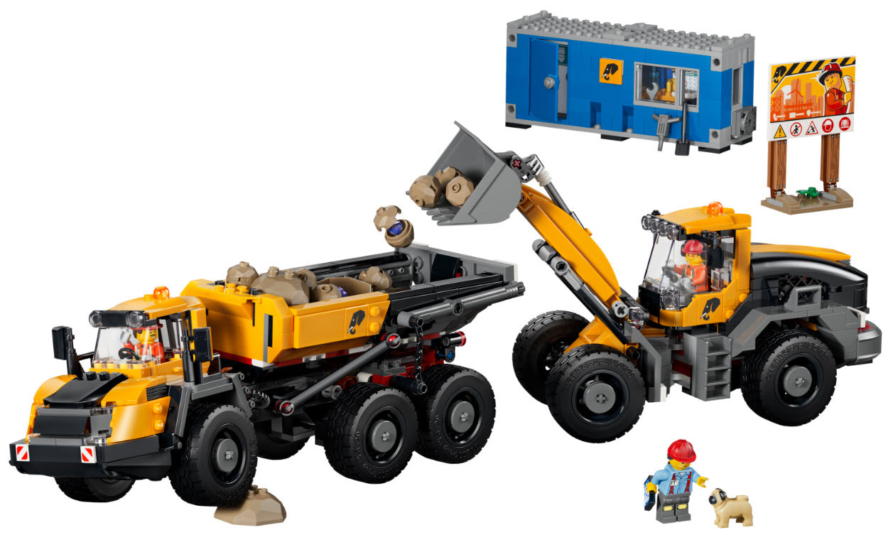 Inhalt: LEGO City 60494 Kipplaster und Schaufellader