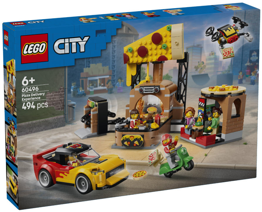 Verpackung: LEGO City 60496 Pizza-Liefererlebnis mit Fahrzeugen
