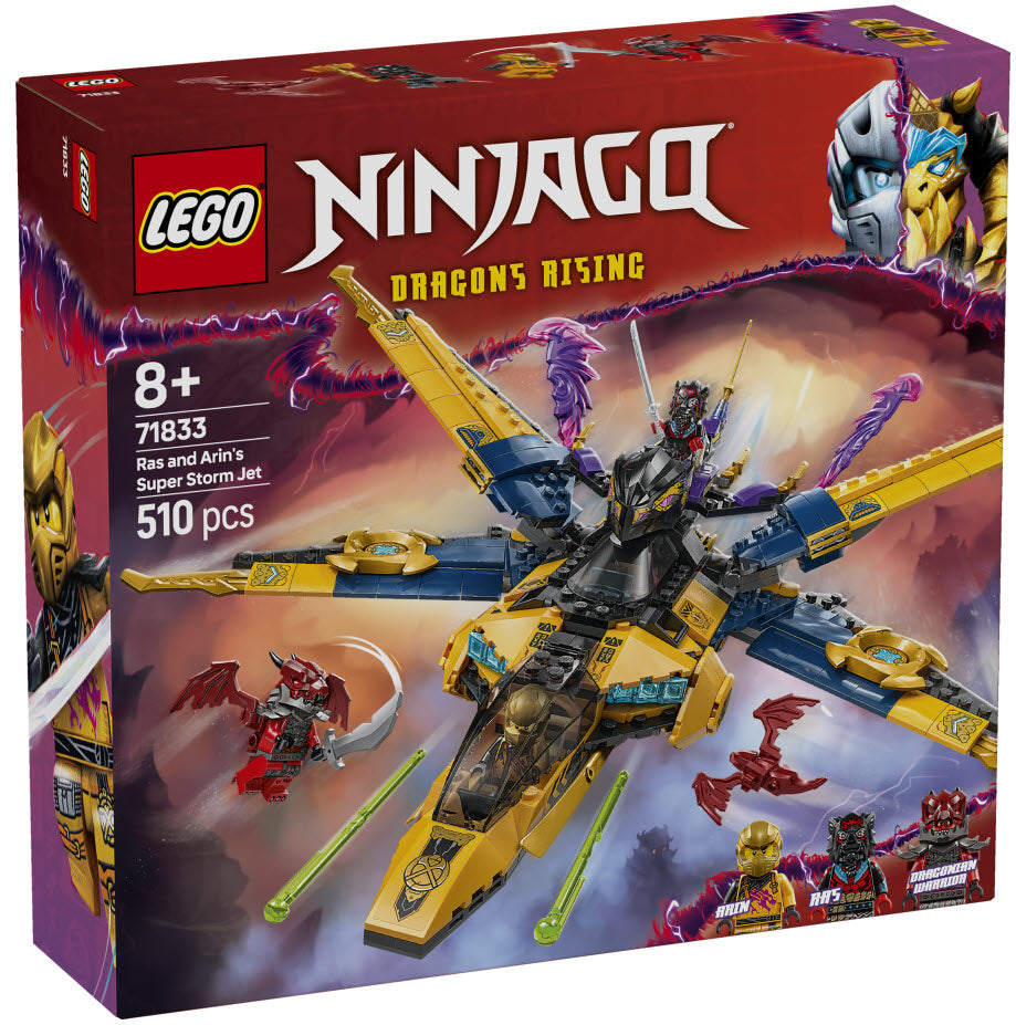 Verpackung: LEGO Ninjago 71833 Ras und Arins Super-Sturmflieger