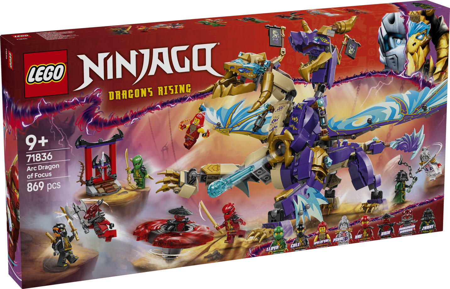 Verpackung: LEGO Ninjago 71836 Lichtbogendrache