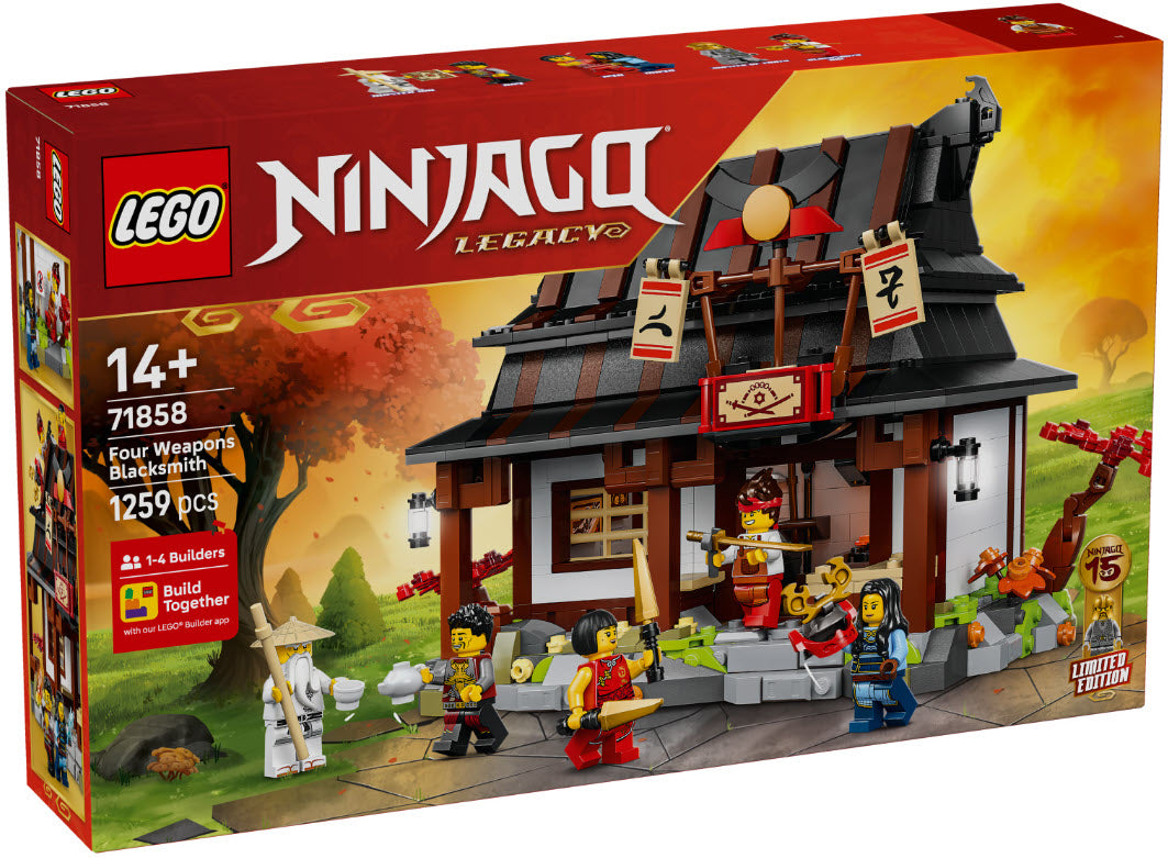 Verpackung: LEGO Ninjago 71858 15-jähriges Jubiläum der Vier-Waffen-Schmiede