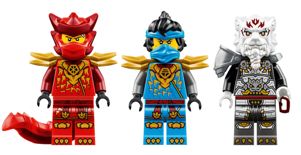 Minifiguren: LEGO Ninjago 71863 Zilvar auf seinem Drachentier Grimtak