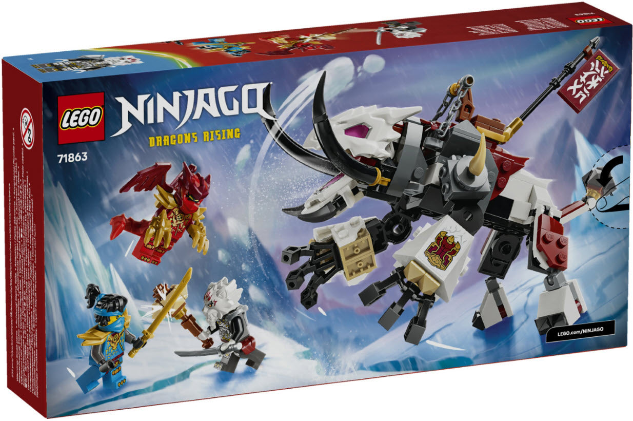 Box Rückseite: LEGO Ninjago 71863 Zilvar auf seinem Drachentier Grimtak