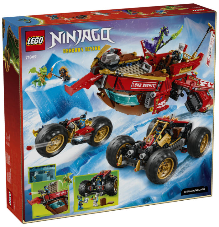 Box Rückseite: LEGO Ninjago 71869 Wüstensegler
