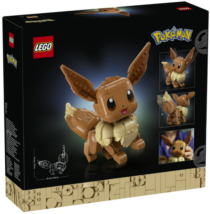 Box Rückansicht: LEGO Pokémon 72151 Evoli