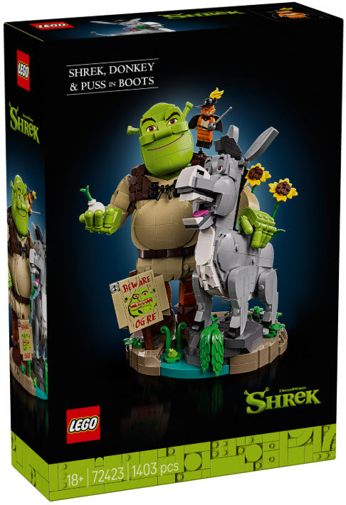 Verpackung: LEGO 72423 Shrek, Esel und Der Gestiefelte Kater