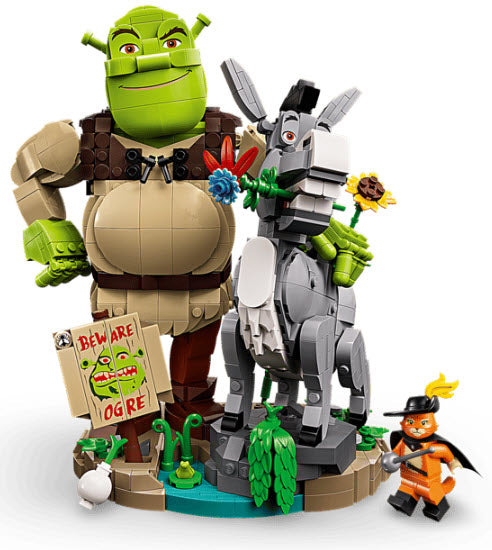 Detail 1: LEGO 72423 Shrek, Esel und Der Gestiefelte Kater