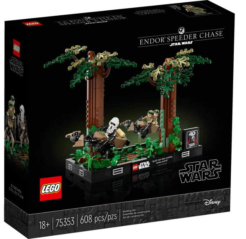 Verpackung: LEGO Star Wars 75353 Verfolgungsjagd auf Endor – Diorama