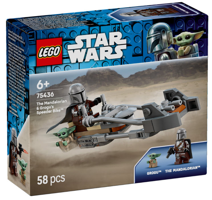 Verpackung: LEGO Star Wars 75436 Der Mandalorianer und Grogu auf ihrem Speeder Bike