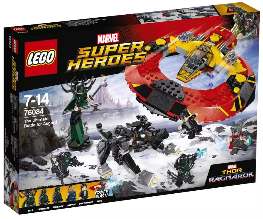 Verpackung: LEGO Super Heroes 76084 Das ultimative Kräftemessen um Asgard