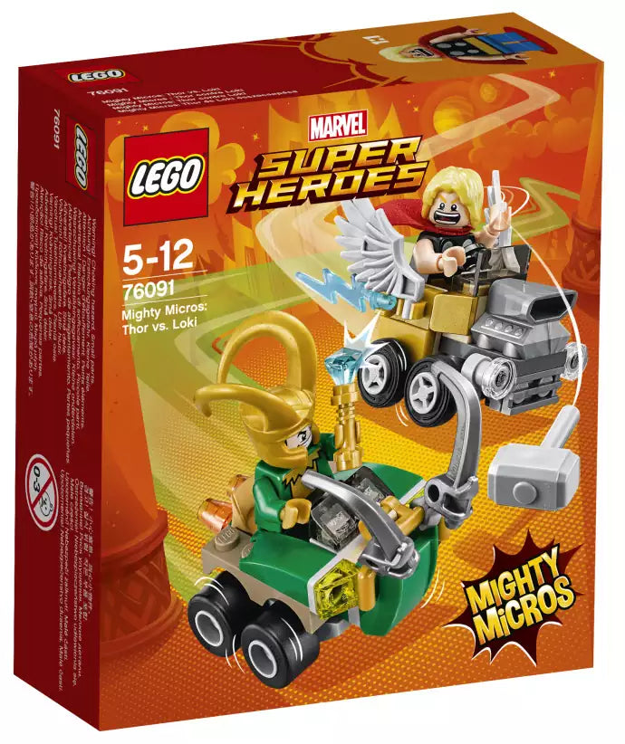 Verpackung: LEGO Super Heroes 76091 Thor vs. Loki