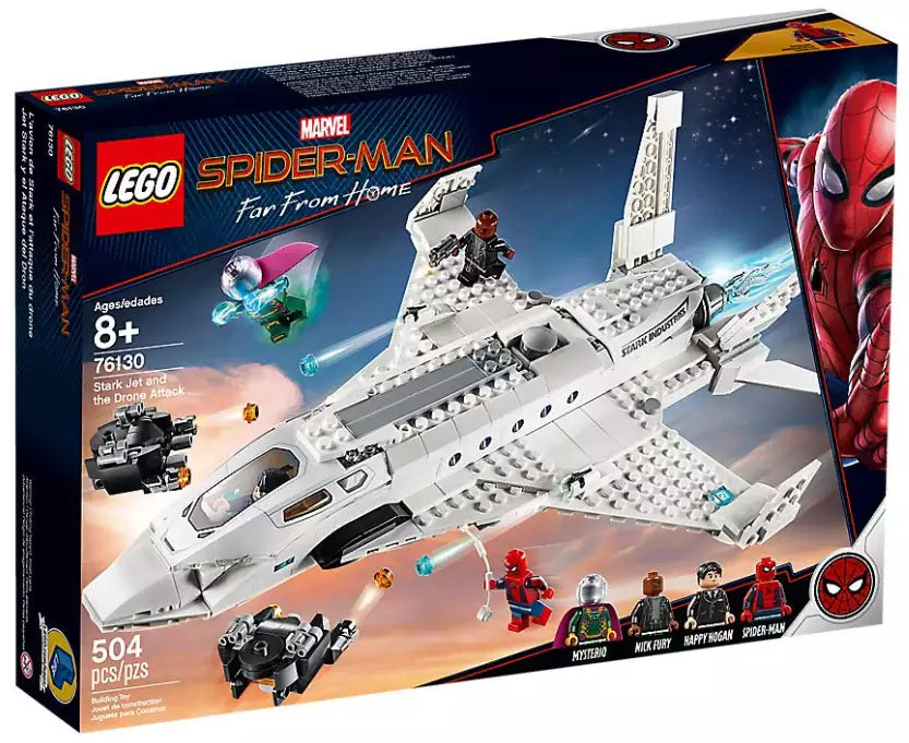 Verpackung: LEGO Super Heroes 76130 Starks Jet und der Drohnenangriff