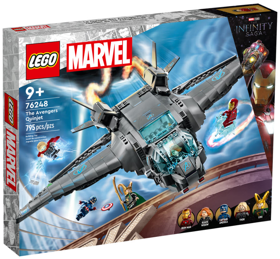 Verpackung: LEGO Super Heroes 76248 Der Quinjet der Avengers