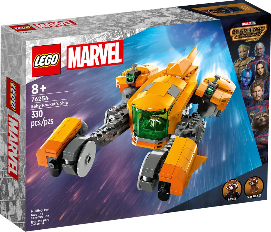 Verpackung: LEGO Super Heroes 76254 Baby Rockets Schiff