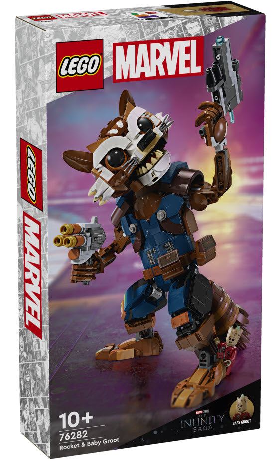 Verpackung: LEGO Super Heroes 76282 Rocket & Baby Groot