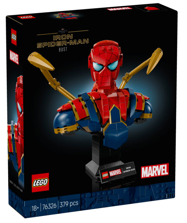 Verpackung: LEGO Super Heroes 76326 Iron Spider-Man Büste