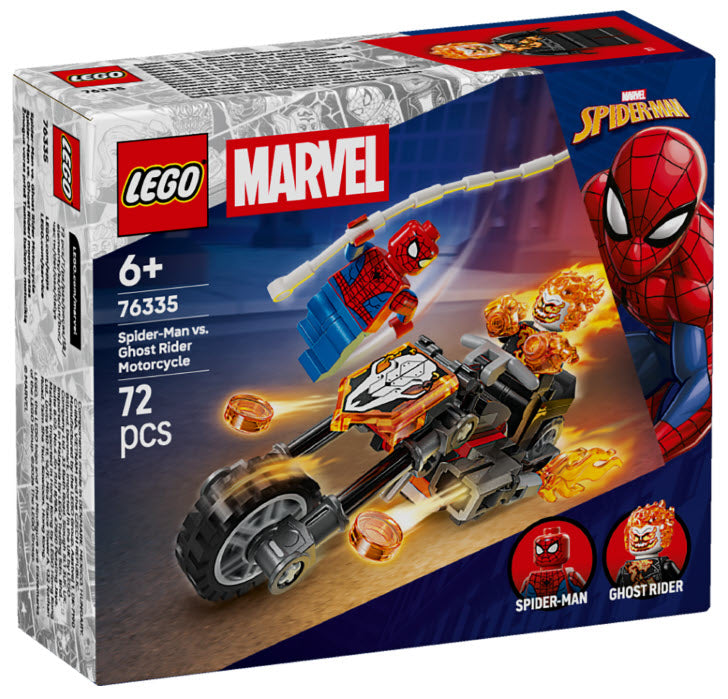 Verpackung: LEGO Super Heroes 76335 Spider-Man vs. Ghost Rider auf seinem Motorrad