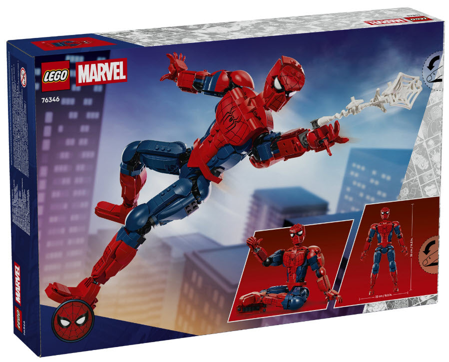 Box Rückseite: LEGO Super Heroes 76346 Spider-Man-Figur