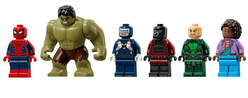 Minifiguren: LEGO Super Heroes 76350 Großer Showdown: Spider-Man vs. Hulk