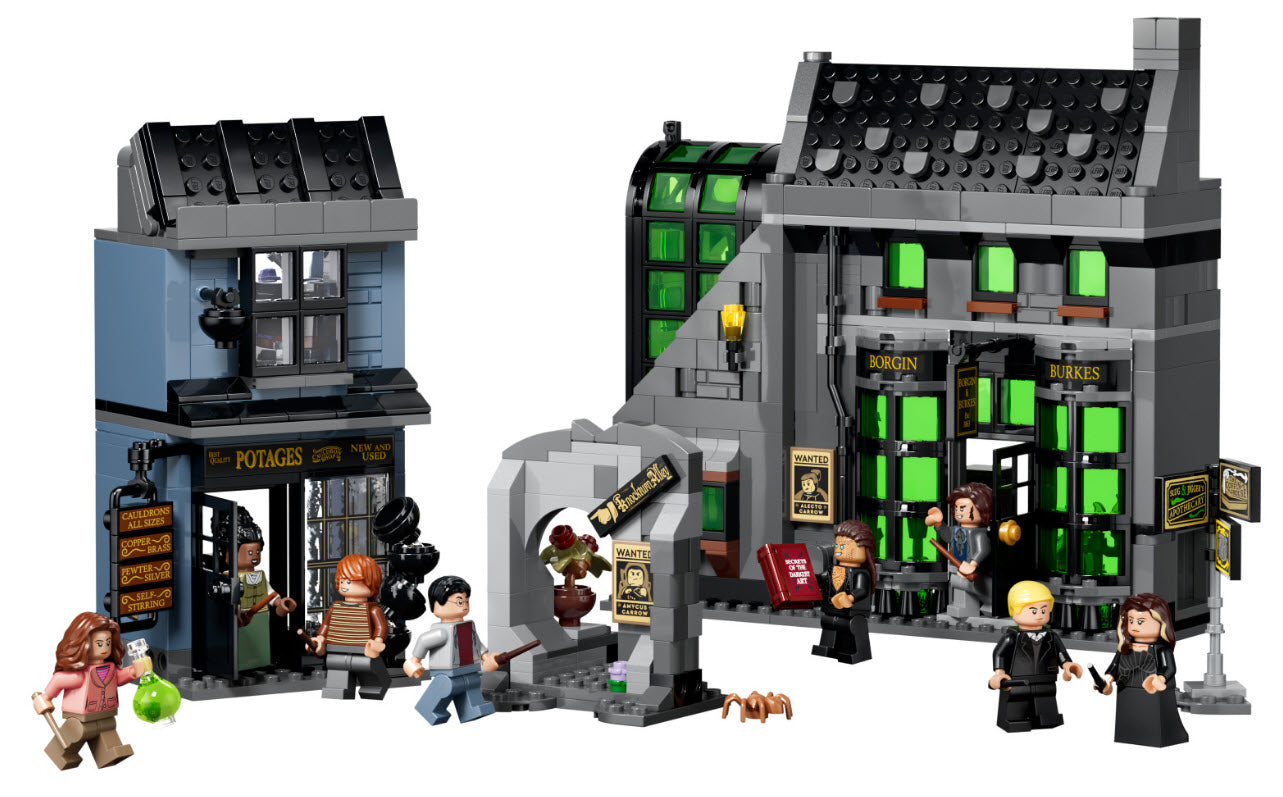Inhalt: LEGO Harry Potter 76471 Zaubererläden in der Winkelgasse