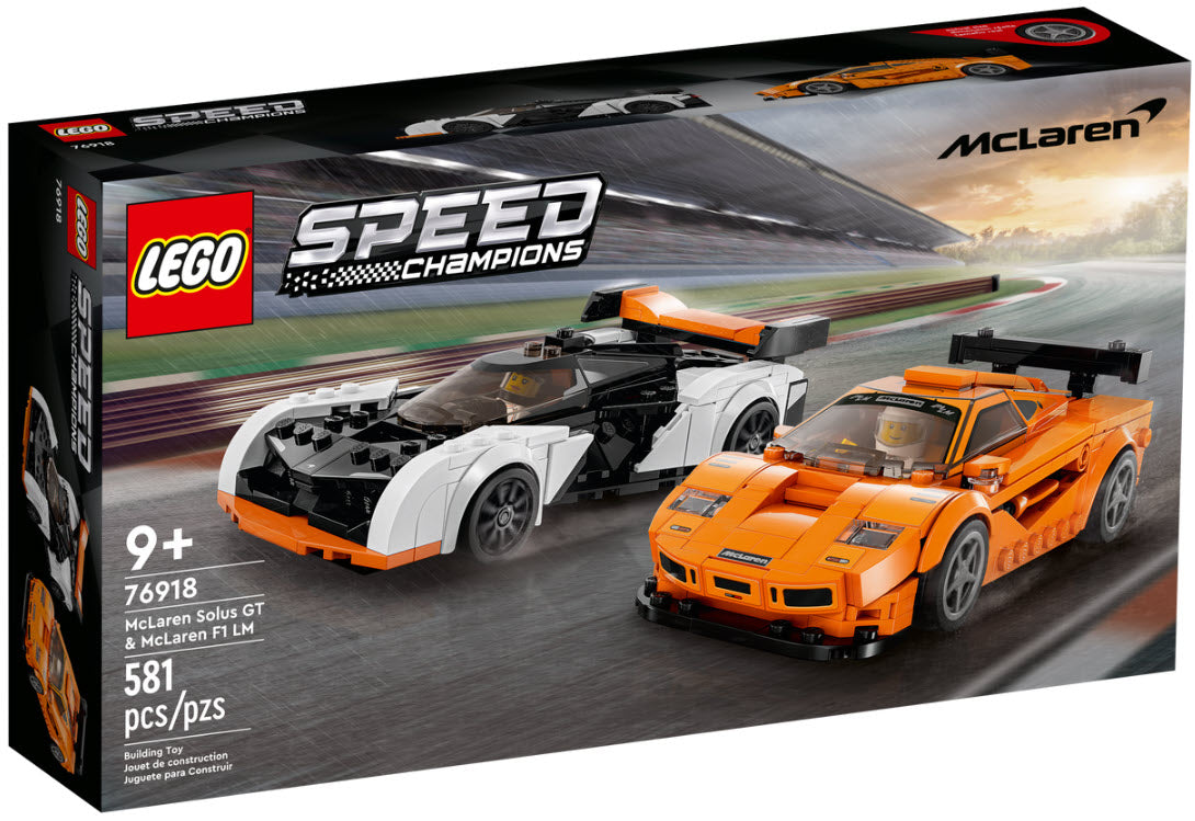 Verpackung: LEGO Speed Champions 76918 McLaren Solus GT & McLaren F1 LM