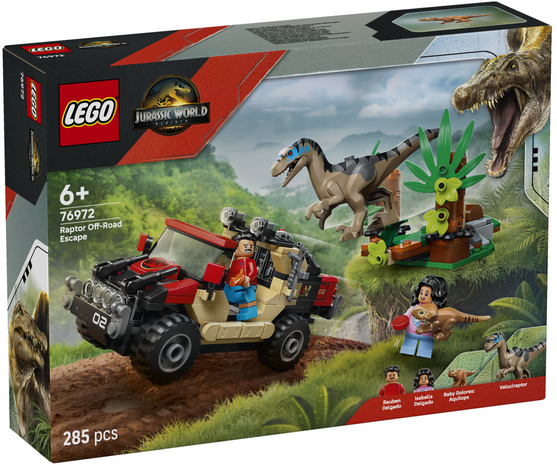 Verpackung: LEGO Jurassic World 76972 Raptor: Verfolgungsjagd mit dem Geländewagen
