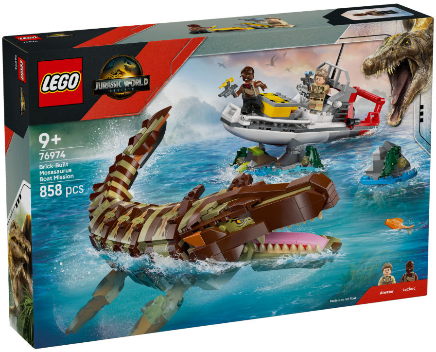 Verpackung: LEGO Jurassic World 76974 Mosasaurier: Die Bootmission