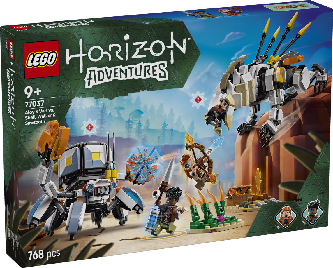 Verpackung: LEGO Horizon 77037 Aloy und Varl vs. Panzerwanderer und Sägezahn
