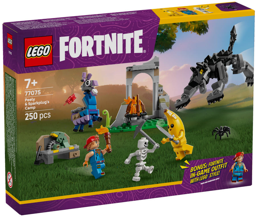 Verpackung: LEGO Fortnite 77075 Das Lager von Schali und der Zündkerzenkünstlerin
