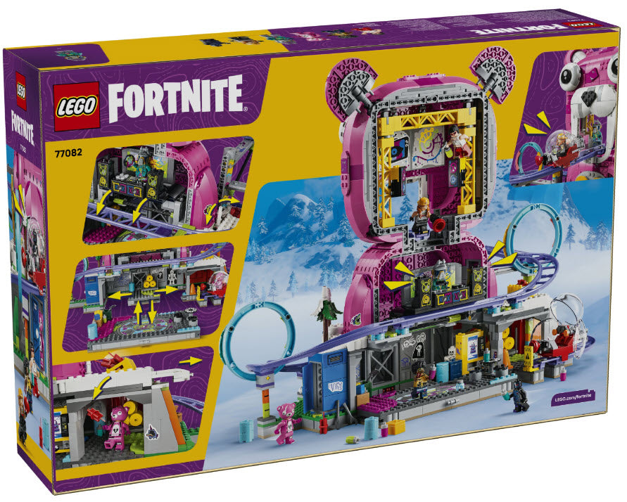 Box Rückseite: LEGO Fortnite 77082 Rave Cave