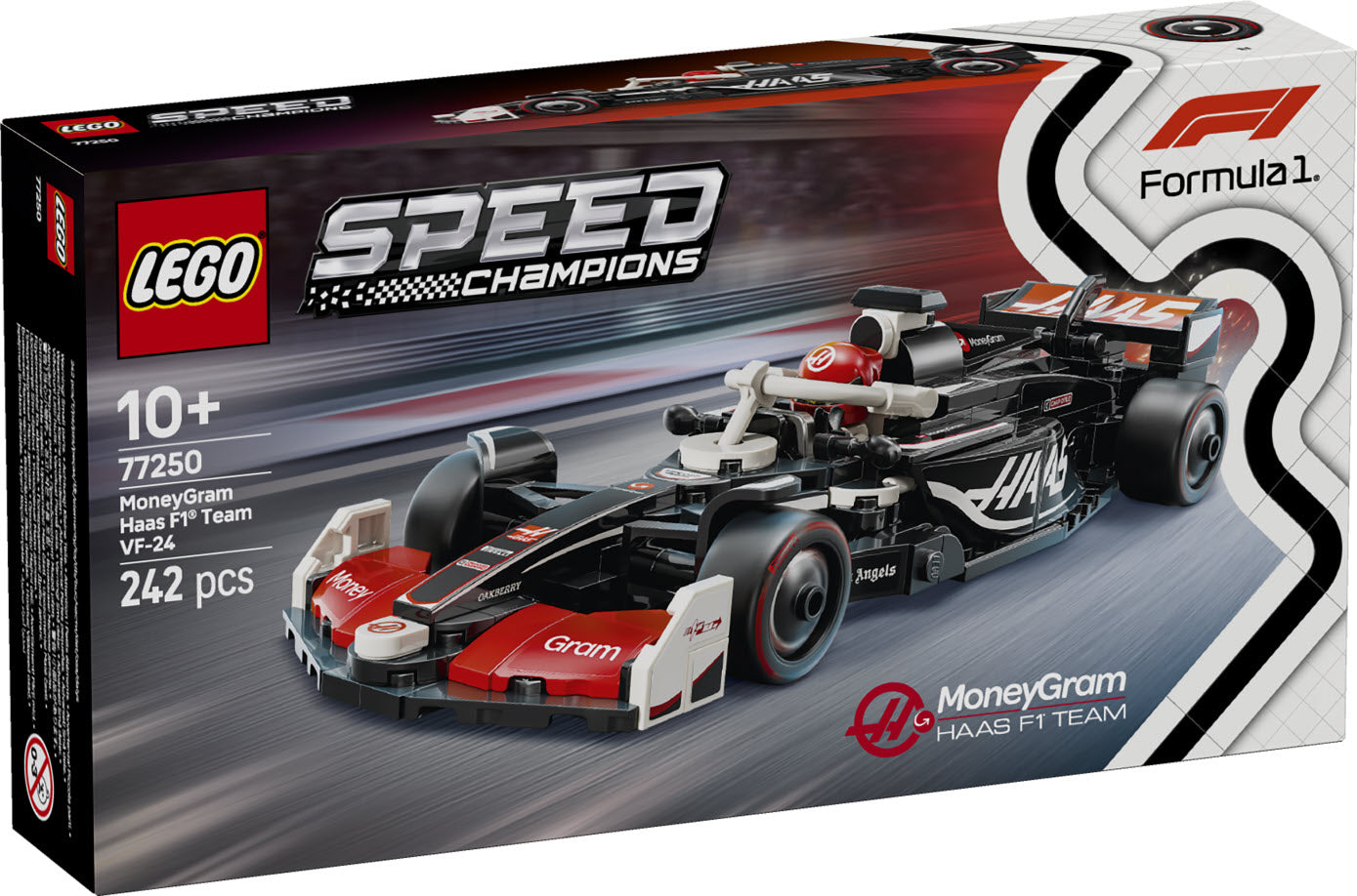 Verpackung: LEGO Speed Champions 77250 MoneyGram Haas F1 Team VF-24 Rennauto
