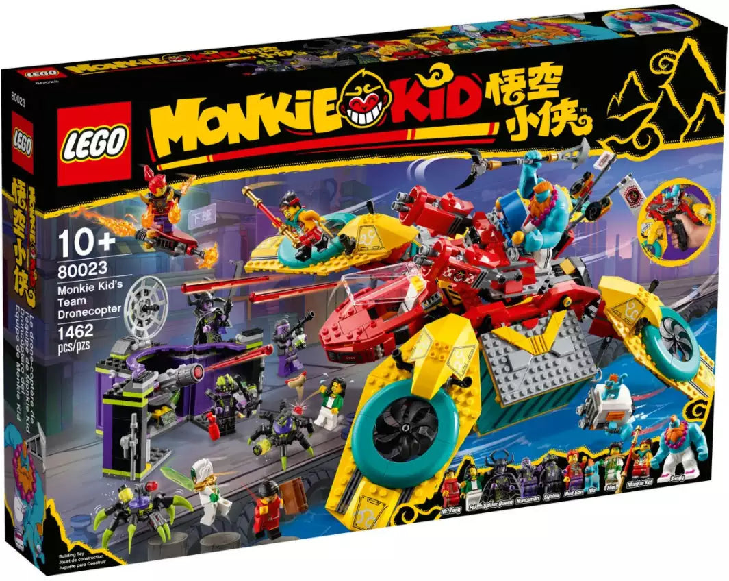 Verpackung: LEGO Monkie Kid 80023 Monkie Kids Hubschrauberdrohne