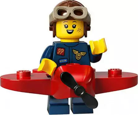 Inhalt: LEGO Minifiguren Serie 21 71029-09 Flugzeug-Mädchen